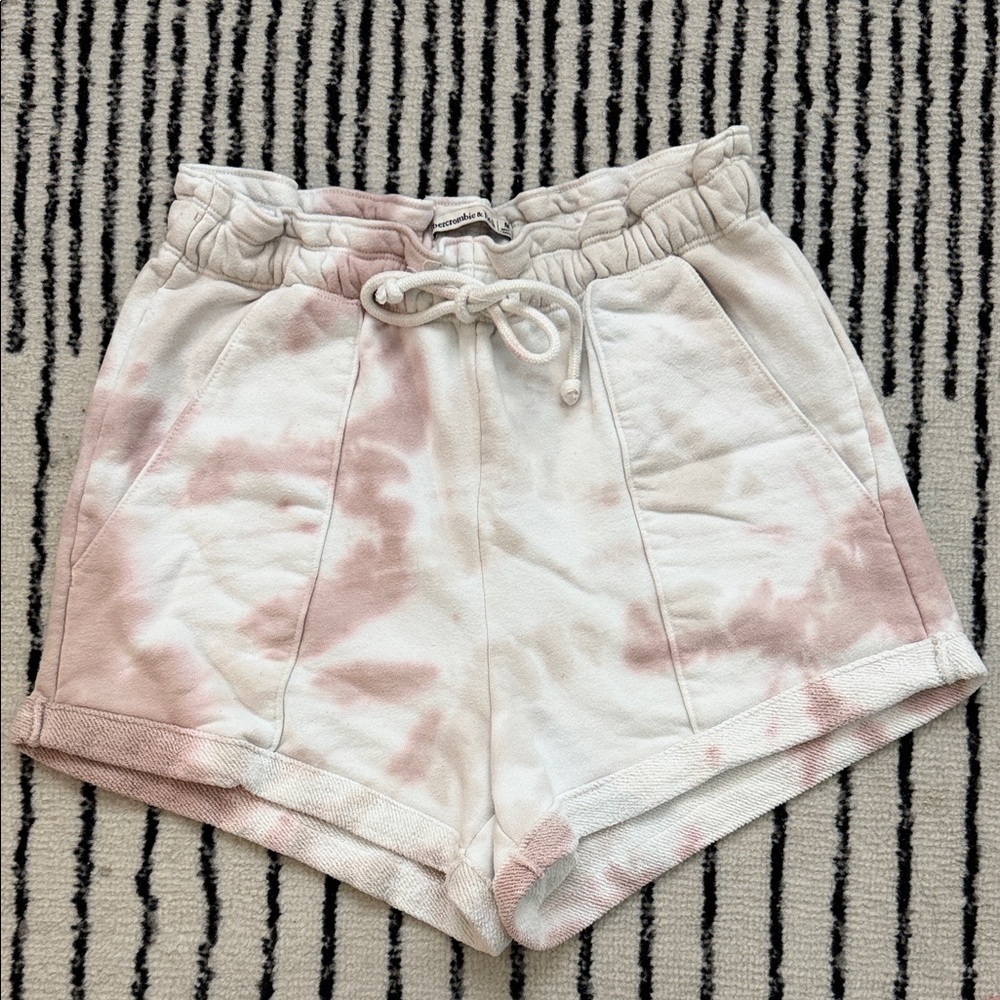 Abercrombie & Fitch Pink Tie-Dye Shorts